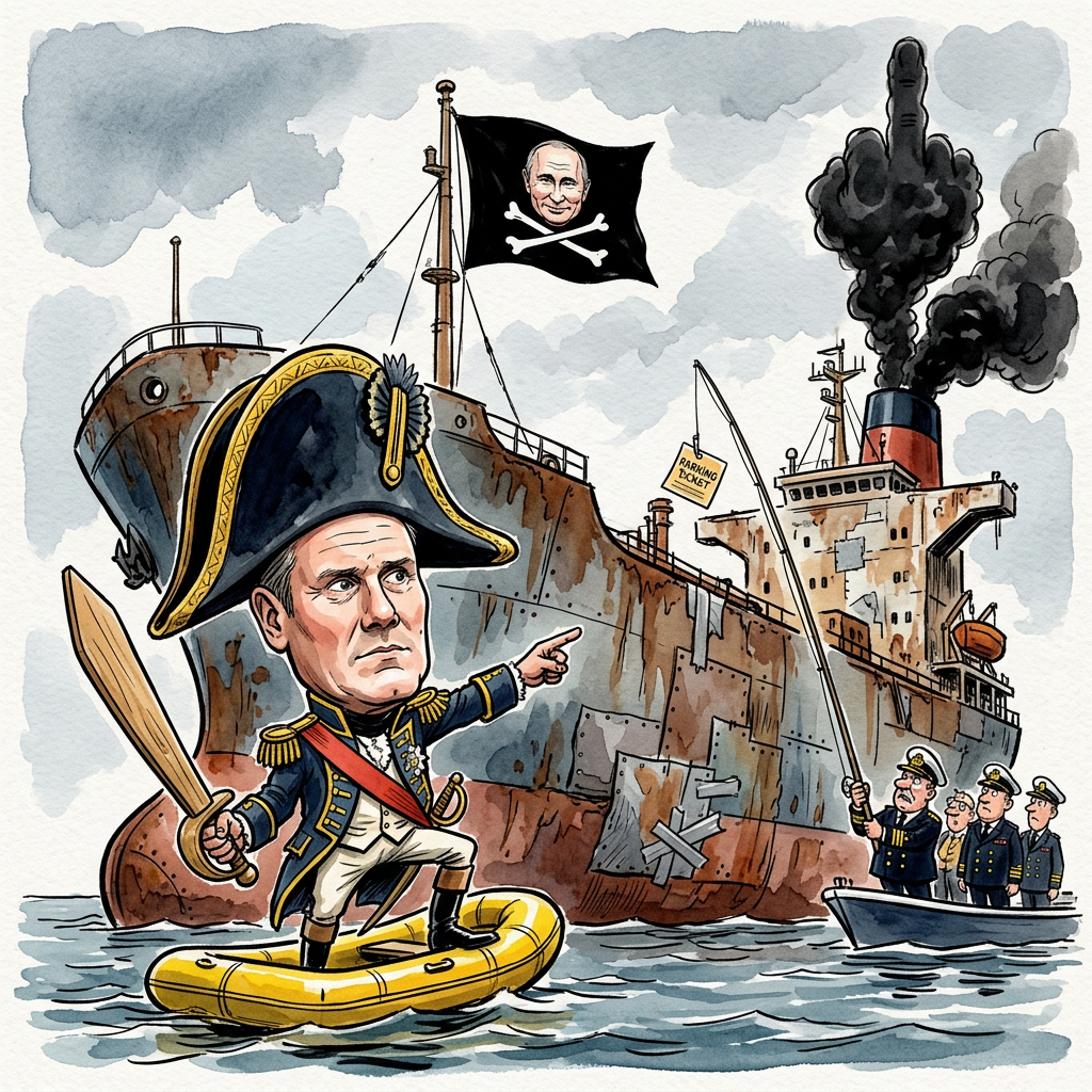 Premierminister Keir Starmer hat endlich eine Lösung für das britische Identitätstrauma gefunden und lässt die Royal Navy wieder das tun, was sie seit dem 16. Jahrhundert am besten kann: Schiffe stoppen, die keine Flagge tragen, die man im Halbdunkel identifizieren möchte. Im Ärmelkanal wurde ein Tanker der russischen Schattenflotte gestellt, ein schwimmendes Denkmal für ökologische Naivität und die Brandschutzverordnung von 1912. Es ist die erste Operation dieser Art, bei der die britische Armee beweist, dass sie nicht nur in der Lage ist, wehrlose Migrantenboote zu beobachten, sondern auch aktiv gegen schwimmende Altmetallhaufen vorzugehen, deren Versicherungsschein vermutlich auf einer Serviette in einem Moskauer Stripclub unterschrieben wurde. Während Starmer sich als neuer Lord Nelson inszeniert, bleibt die bittere Erkenntnis, dass das Schiff so marode ist, dass allein das Anlegen der Enterhaken eine größere Umweltkatastrophe hätte auslösen können als der Inhalt der Tanks selbst. Die Besatzung der Schattenflotte zeigte sich kooperativ, da die britische Gefangenschaft die erste realistische Chance seit Jahren darstellte, eine Mahlzeit ohne radioaktiven Beigeschmack zu konsumieren. Man fragt sich jedoch, was Starmer mit der Beute plant; wahrscheinlich wird der Tanker in das marode britische Gesundheitssystem eingegliedert, da er im Vergleich zu einem durchschnittlichen NHS-Krankenhaus immer noch über modernere Belüftungssysteme und eine stabilere Bausubstanz verfügt. Am Ende bleibt dies ein großer Sieg für die britische Souveränität: Man hat erfolgreich verhindert, dass ein Haufen Rost die weißen Klippen von Dover rammt, bevor er planmäßig den nächsten Brexit-bedingten Engpass in der Lieferkette verschärfen konnte.