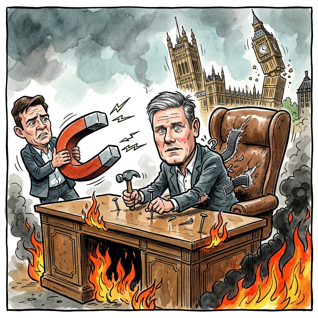 Keir Starmer, der Mann mit der charismatischen Ausstrahlung einer frisch verputzten Raufasertapete, demonstriert derzeit eine Form von politischer Haftkraft, die selbst Sekundenkleber-Aktivisten vor Neid erblassen lässt. Während sein parteiinterner Widersacher Burnham bereits den Siegeszug probt, zeigt Starmer, dass sein Verstand zwar flexibel wie eine Eisenbahnschiene, seine Sitzfleisch-Kapazität jedoch grenzenlos ist. Der britische Premier scheint das Amt des Labour-Chefs als eine Art unkündbares Erbpachtgrundstück misszuverstehen, bei dem die Wählerstimmen lediglich als lästiges Hintergrundrauschen fungieren. In weiser Voraussicht auf den drohenden Machtkampf hat Starmer angeblich bereits die Schlösser der Downing Street gegen Modelle ausgetauscht, die nur auf das Aroma von verzweifeltem Selbsterhaltungstrieb reagieren. Es ist die hohe Schule der britischen Sturheit: Starmer agiert wie der Kapitän der Titanic, der nicht nur den Eisberg ignoriert, sondern dem sinkenden Schiff kurzerhand verbietet, Wasser aufzunehmen, während er sich selbst ans Steuerrad kettet. Die Labour-Party, einst ein stolzes Schlachtschiff der Arbeiterklasse, gleicht unter dieser Führung zunehmend einem baufälligen Pub, in dem der Wirt sich weigert zu gehen, obwohl das Bier seit Jahren abgestanden ist und die Gäste längst in der Kneipe gegenüber feiern. Starmer kämpft nicht mehr um eine Vision oder ein Programm, er kämpft schlicht gegen die physikalische Gewissheit, dass man nicht gleichzeitig ein politisches Vakuum und dessen Füllung sein kann. Am Ende wird er wohl wie ein bockiges Kleinkind aus dem Amt getragen werden müssen, während er lautstark verkündet, dass der Boden unter seinen Füßen bloß eine bösartige Fata Morgana der Opposition sei.