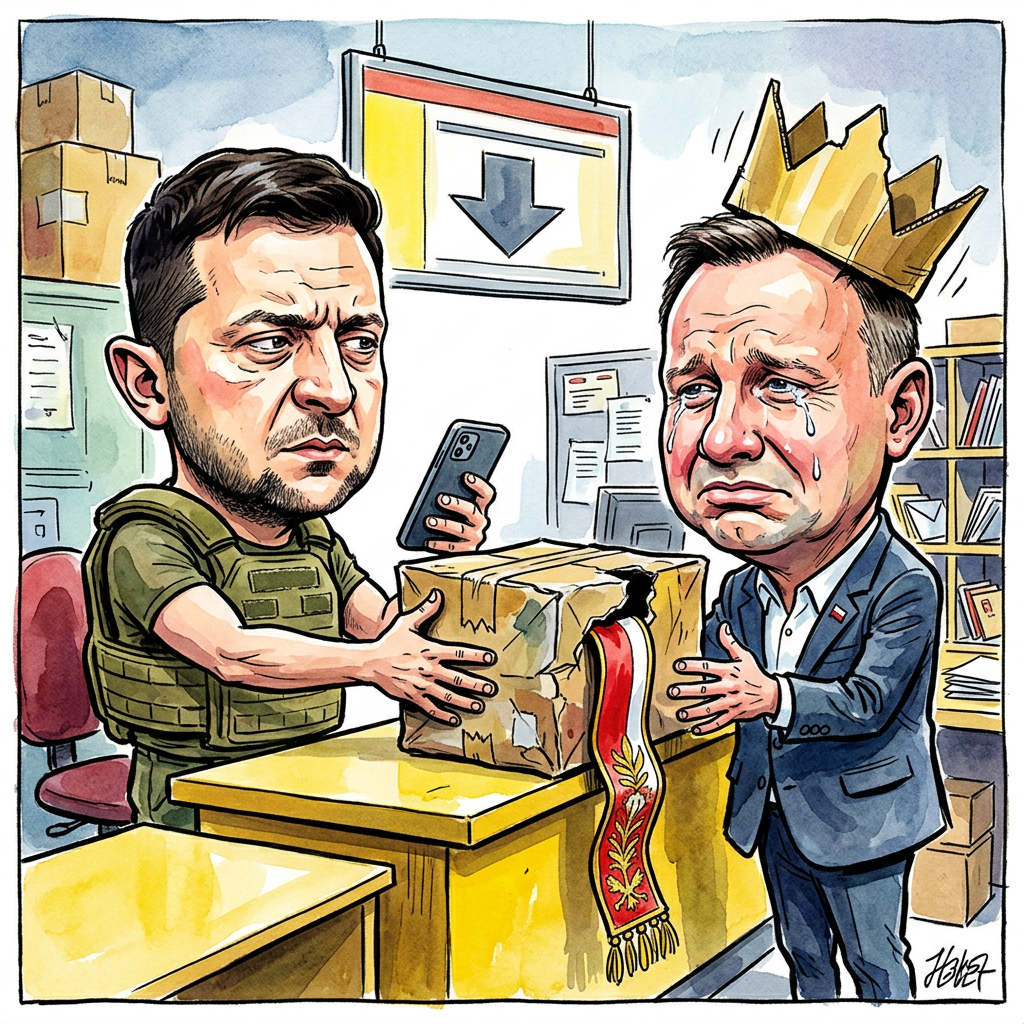 In einer diplomatischen Glanzleistung, die selbst erfahrene Protokollchefs in Schnappatmung versetzt, hat der ukrainische Präsident Wolodymyr Selenskyj das polnische Paketzentrum zur Arena des geopolitischen Egos verklärt. Nachdem Warschau pikiert die höchste staatliche Auszeichnung entzogen hatte – offenbar weil die Ukraine ihre Bataillone lieber nach historischen Sturköpfen als nach polnischen Wunschträumen benennt – erfolgte nun die prompte Retoure per Standardversand. Selenskyj, der seit Jahren den Spagat zwischen Staatsmann und wandelnder Munitionsbestellung perfektioniert hat, beweist hierbei ein Gespür für Timing, das man sonst nur von Scheidungskriegen in den besseren Vierteln von London kennt. Es ist die ultimative Form der zwischenstaatlichen Passiv-Aggressivität: Den Orden nicht etwa feierlich im Giftschrank zu deponieren, sondern ihn wie eine falsch gelieferte Heißluftfritteuse zurück an den Absender zu schicken. Beobachter rätseln bereits, ob dem Paket ein Gutschein für ein polnisches Restaurant beilag, um die angespannte Stimmung mit Piroggen zu kitten, oder ob die Versandkosten gar unfrankiert beim polnischen Präsidentenamt anfielen. Wer braucht schon territoriale Integrität, wenn man sich stattdessen über die Etikette bei der Namensgebung von Infanterie-Einheiten zerfleischen kann, als handele es sich um die Besetzung einer deutschen Vorabendserie. In Warschau ist man indes so beleidigt, dass die nationale Ehre vermutlich nur noch durch den Bau einer Mauer aus reinem Stolz gerettet werden kann. Die bittere Pointe dieser Farce: Am Ende bleibt von der ostelbischen Verbrüderung wohl nur noch ein zerfledderter Frankierschein und die Erkenntnis, dass diplomatischer Anstand heutzutage seltener ist als ein funktionierender WLAN-Hotspot in der brandenburgischen Provinz.