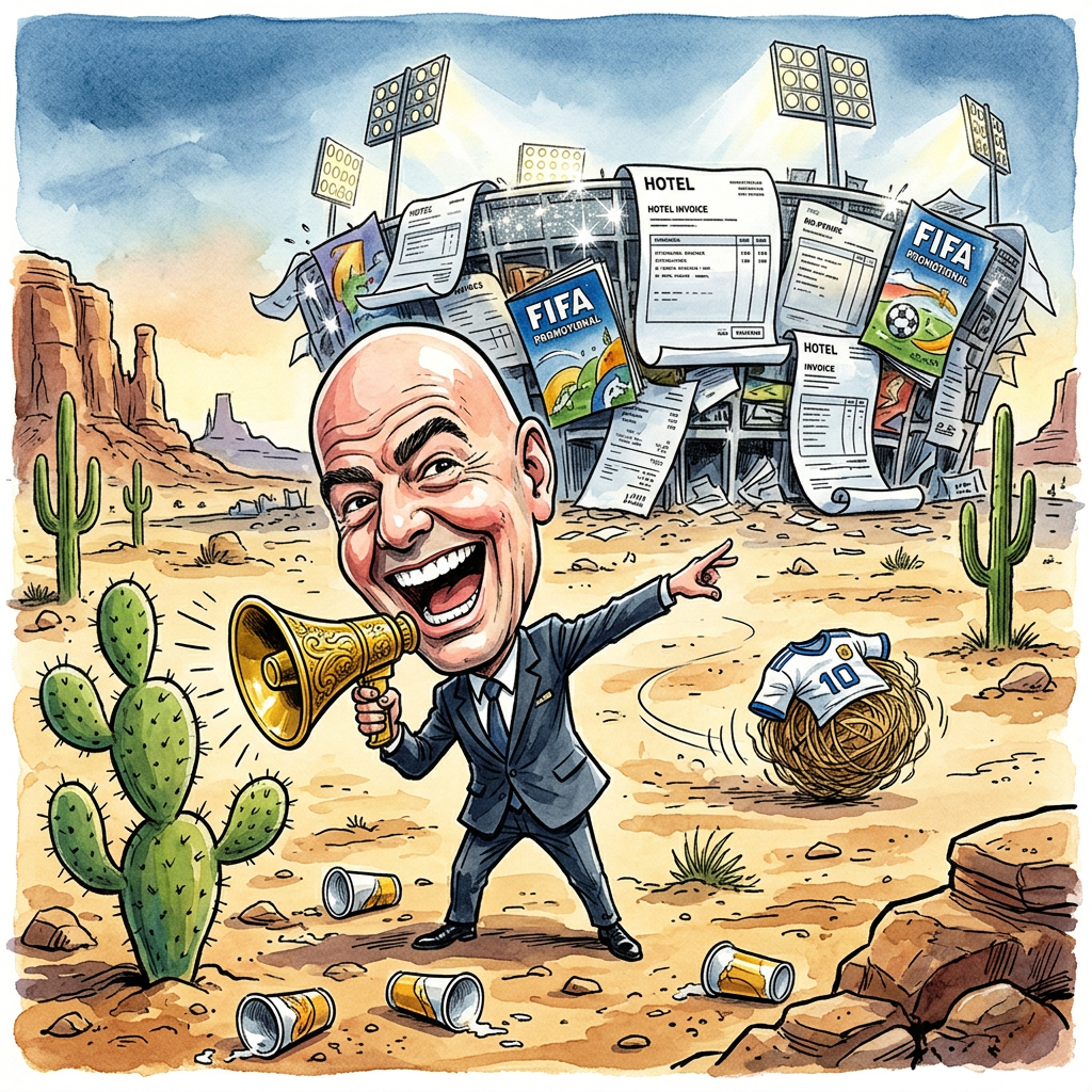 Gianni Infantino hat es wieder getan. Der Mann, dessen moralischer Kompass so verlässlich ist wie ein Navigationssystem in einer Müllpresse, versprach den USA einen ökonomischen Goldrausch, der selbst die Ära des Wilden Westens wie eine karg subventionierte Pfadfinderfreizeit aussehen ließe. Doch während die FIFA-Funktionäre in ihren klimatisierten Suiten bereits das fiktive Geld zählen, herrscht in den amerikanischen Fanzonen eine Atmosphäre, die an eine geschlossene Abteilung für depressive Statisten erinnert. Die versprochenen Heerscharen kauffreudiger Fußball-Romantiker entpuppen sich als optische Täuschung, was vermutlich daran liegt, dass das durchschnittliche US-Verständnis von Soccer eher bei einer Variante von autoritärem Rasenschach mit Pausenclowns liegt. In Städten wie Dallas oder Kansas City stehen die Wirte in ihren leeren Kneipen und warten auf den warmen Geldregen, während sie feststellen müssen, dass die FIFA-Definition von Boom lediglich das Geräusch ist, wenn das Marketing-Konstrukt der Realität begegnet. Es ist die kühne Arroganz eines Verbandes, der glaubt, man könne Kultur durch das bloße Platzieren eines überteuerten Balls in einer Wüste aus Parkplätzen erzwingen. Man darf nicht vergessen: Infantino hält den Leerstand wahrscheinlich nur für eine besonders exklusive Form der Raumgestaltung für VIP-Sponsoren. Am Ende bleibt die Erkenntnis, dass selbst die beste Bestechungssumme der Welt kein echtes Interesse simulieren kann, wenn das Produkt so seelenlos ist wie die Inneneinrichtung eines Schweizer Bankschließfachs. Die USA haben das Event bereits so gründlich ignoriert, dass man dort wahrscheinlich erst beim Finale merkt, dass keine Werbepause für Super-Bowl-Hotdogs eingeplant war.