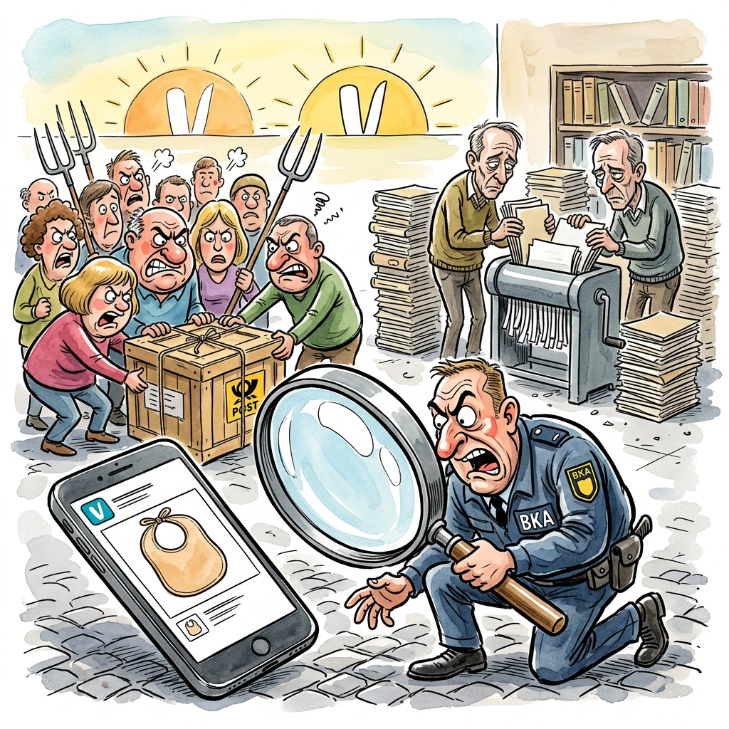 In einer Zeit, in der das Prekariat seine Existenzberechtigung aus der algorithmischen Verwertung von Flohmarkt-Funden zieht, sorgt eine neue Hysterie für mediale Schnappatmung. Angeblich würden auf Vinted Kinder feilgeboten – ein Gerücht, das so haltlos ist wie die Versprechen einer FDP-Rentenreform. Das Bundeskriminalamt, sonst eher mit der Verfolgung von Rentnern beschäftigt, die im Netz Olaf Scholz als dümmliches Steifftier beleidigen, sieht sich mit einer Flut von Anzeigen konfrontiert. Doch die Ernüchterung folgt auf dem Fuße der Ermittler: Wo paranoide Facebook-Mütter den nächsten Pädophilenring deutscher Ingenieurskunst wähnten, finden sich lediglich verwaschene Bodys der Marke „Hand-me-down“ und die bittere Erkenntnis, dass menschlicher Nachwuchs auf dem freien Markt glücklicherweise noch weniger wert ist als eine getragene Designer-Handtasche mit Kaffeefleck. Die Faktenfinder Reveland und Siggelkow betätigen sich derweil als professionelle Spielverderber der Empörungskultur und stellen fest, dass kein einziges Kind im Warenkorb landete. Es ist ein intellektueller Offenbarungseid der digitalen Gesellschaft: Wer glaubt, dass man den Fortbestand der Spezies inklusive Versandversicherung und Käuferschutz für 4,50 Euro plus Systemgebühr erwerben kann, hat die Kontrolle über sein Leben längst an einen Thermomix verloren. Am Ende bleibt Vinted das, was es immer war: Ein digitales Fegefeuer für Textilmüll, in dem das einzige, was wirklich verkauft wird, die Hoffnung ist, dass der muffige Polyester-Traum aus der Vorsaison noch einen anderen Deppen findet, bevor die eigene Privatinsolvenz vollstreckt wird.