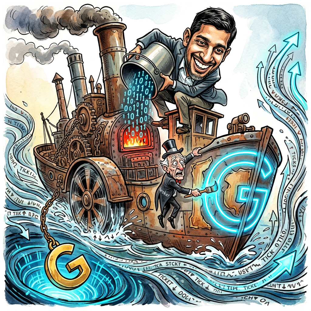 Es ist die finale Kapitulation der klassischen Industriemoderne vor der algorithmischen Allmacht: Alphabet zieht in den Dow Jones Industrial Average ein. Ein Index, der einst stolz den Schweiß von Stahlarbeitern und den Geruch von Dieselöl atmete, wird nun endgültig zum Gnadenhof für kalifornische Datenkraken umfunktioniert. Damit ist die Frage, ob der Dow Jones noch die US-Wirtschaft abbildet, mit einem klaren Nein zu beantworten, sofern man unter Wirtschaft noch Dinge versteht, die man sich beim Fallenlassen auf den Fuß brechen kann. Alphabet gesellt sich zu anderen Tech-Fossilen, um dem Index den Anschein von Relevanz zu verleihen, während die restlichen 29 Unternehmen vermutlich nur noch existieren, um Google-Anzeigen für Produkte zu schalten, die ohnehin niemand mehr kauft. Die Aufnahme ist eine rein kosmetische Operation an einem finanzmathematischen Leichnam, der so lange mit Silikon-Valley-Werten aufgepumpt wird, bis die Blase die Stratosphäre erreicht. Es ist die humoristische Pointe der Spätmoderne, dass ein Index, der das Wort Industrial im Namen trägt, nun von einer Firma dominiert wird, deren größtes physisches Asset die Abwärme von Serverfarmen ist, die das Internet nach Katzenbildern durchforsten. Wer braucht schon Brückenbau oder Autoproduktion, wenn man die gesamte Menschheit in ein digitales Hamsterrad aus Bestätigungsfehlern und personalisierter Werbung für überteuerte Heißluftfritteusen stecken kann. Am Ende bleibt die Erkenntnis: Der Dow Jones ist jetzt offiziell das LinkedIn unter den Indizes – ein Ort, an dem sich alte weiße Männer gegenseitig versichern, wie innovativ es ist, die Privatsphäre der Weltbevölkerung gegen drei Cent Kursgewinn einzutauschen.