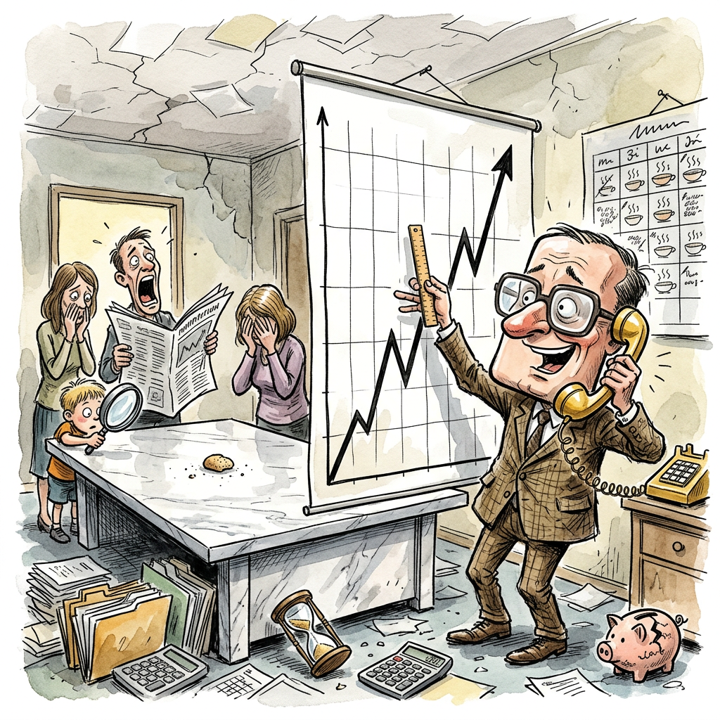 Das Statistische Bundesamt hat die frohe Botschaft verkündet: Die Inflation sinkt auf 2,3 Prozent, was in der Realität der bundesdeutschen Sparkassenmoderne etwa so viel Erleichterung verschafft wie ein feuchtes Pflaster auf einer Enthauptung. Während die Teuerungsrate im Mai noch mit 2,6 Prozent galoppierte, trabt sie nun in einem Tempo dahin, das es dem durchschnittlichen Geringverdiener ermöglicht, den Ruin zumindest in Ultra-High-Definition zu betrachten. Es ist ein Triumph der mathematischen Kosmetik: Wenn das Leben unbezahlbar bleibt, dies aber nur noch geringfügig schneller wird, nennt die Bundesregierung das Stabilität. Man feiert im Wirtschaftsministerium vermutlich bereits den Umstand, dass die Kugel Eis nicht mehr wöchentlich um einen Euro teurer wird, sondern nur noch im Rhythmus des Bundesfinanzhof-Präsidenten beim Golfabschlag. Diese fast schon erotische Entschleunigung des Kaufkraftverlustes führt dazu, dass die Deutschen nun stolze drei Cent weniger für den Döner bezahlen müssen, sofern sie bereit sind, die nächsten vierhundert Jahre darauf zu sparen. Die Statistikbehörde beweist hierbei einen Humor, der so trocken ist wie das Industriebrot, das man sich dank der Entspannung nun wieder leisten kann, ohne direkt eine Niere pfänden zu müssen. Die psychologische Wirkung ist immens: Wer vorher am Abgrund stand, darf nun einen halben Schritt zurücktreten, nur um festzustellen, dass hinter ihm bereits der Gerichtsvollzieher mit einer Konfettikanone wartet. Herzlichen Glückwunsch, Deutschland: Wir verarmen jetzt so langsam, dass man es fast für Wohlstand halten könnte, wenn man seit 1994 im Wachkoma lag.