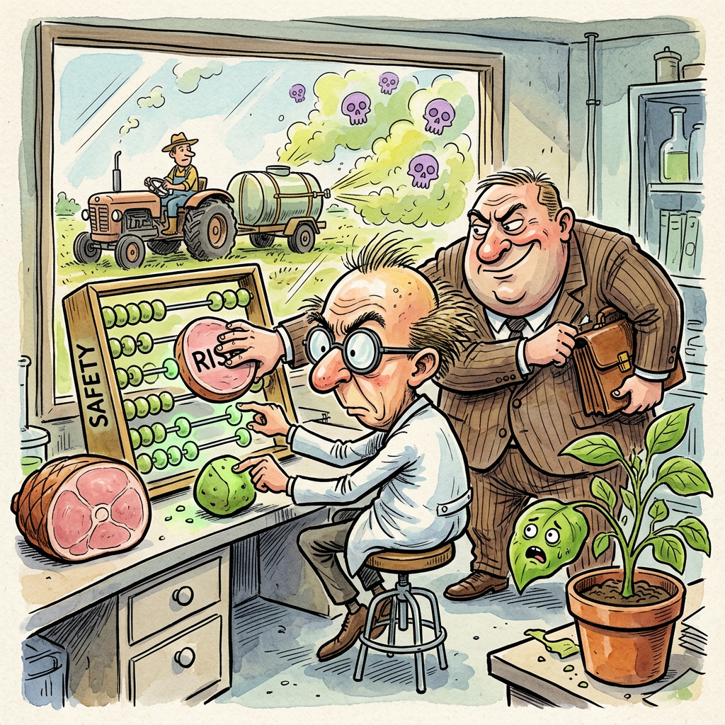 Wer braucht schon eine funktionierende DNA, wenn die Pommes so herrlich knusprig sind? Das Fungizid Fluazinam gerät aktuell unter Beschuss, weil Forscher nach brisanten BR-Recherchen anmahnen, dass bei der Zulassung die mathematische Präzision eines bayerischen Stammtisches waltete. Doch Entwarnung für alle Freunde der Knolle: Die Agrarlobby versichert, dass die Risiken lediglich deshalb falsch berechnet wurden, weil man bei der zuständigen Behörde versehentlich die Skala für Haarspray statt für hochreaktive Zellgifte nutzte. Fluazinam wirkt im Grunde wie ein sanftes Peeling für den Acker, nur dass eben nicht nur abgestorbene Hautschuppen, sondern ganze Ökosysteme und eventuell die Fortpflanzungsfähigkeit der Landwirte dezent weggeätzt werden. Es ist die ultimative Effizienzsteigerung des Spätkapitalismus: Wenn das Mittel schon bei der Zulassung den bürokratischen Widerstand zersetzt hat, wird es mit ein paar harmlosen Wirbeltieren doch wohl spielend fertig. Wer heute noch auf korrekte Langzeitstudien beharrt, hat den Geist der Deregulierung einfach nicht verstanden. Wir reden hier nicht von einem Fehler, sondern von einem architektonischen Geniestreich der Chemieindustrie, die schlichtweg das menschliche Erbgut als veraltetes Software-Modell betrachtet, das durch systematisches Einwirken von Fungiziden endlich ein längst überfälliges Update in Richtung Mutation und Mutlosigkeit erhält. Am Ende bleibt die Erkenntnis, dass deutsche Behörden bei der Prüfung von Ackergiften so gründlich vorgehen wie ein Goldfisch beim Lösen von Differenzialgleichungen. Hauptsache, die Kartoffel glänzt so schön wie das Gewissen der Aufsichtsräte, während der Verbraucher lernt, dass ein dritter Daumen beim Halten der Gabel durchaus ergonomische Vorteile bietet.