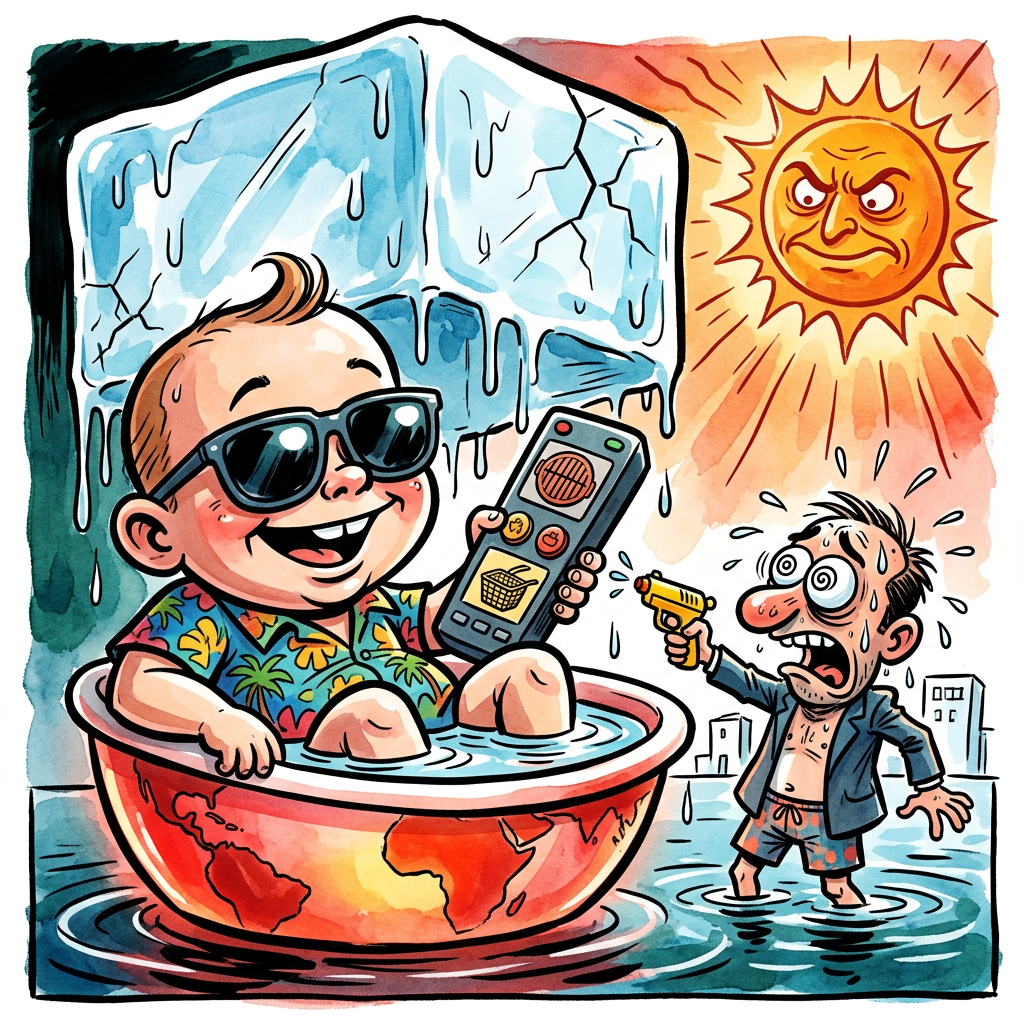 Die Weltmeteorologieorganisation WMO hat endlich den einzigen Mitarbeiter identifiziert, der im globalen Burnout-Szenario noch Überstunden leistet: El Niño. Während die Menschheit weiterhin so tut, als sei die Erderwärmung lediglich eine etwas zu ambitionierte Fußbodenheizung, übernimmt das pazifische Phänomen nun das operative Geschäft der totalen Entgrenzung. Die WMO warnt vor Hitzewellen, die so intensiv sind, dass selbst Olaf Scholz kurzzeitig eine Regung zeigen könnte. Es ist die endgültige Professionalisierung des Klimas: Wo früher ein einfacher Regenschauer reichte, liefert El Niño heute das Premium-Paket für alle, denen ein gewöhnlicher Sonnenbrand zu volkstümlich ist. Dass die Zunahme der Wetterkapriolen direkt mit unserem kollektiven Wunsch korreliert, auch im Dezember noch Erdbeeren aus beheizten Zelten zu fressen, wird von der WMO diskret verschwiegen. Stattdessen präsentiert man uns das Wetterphänomen als eine Art marodierenden Rockstar, der ohne Gagenforderung die Weltbühne zerlegt. Die einzige offene Frage bleibt, ob wir die kommende Glut-Zeit als Chance begreifen, endlich die Heizkostenabrechnung der Vonovia zu unterwandern, oder ob wir einfach kollektiv zu Staub zerfallen, während Christian Lindner die Hitzewelle als Technologie-offene Klimaanlage der unsichtbaren Hand des Marktes verkauft. Am Ende des Tages bleibt die Erkenntnis, dass El Niño der einzige Akteur auf diesem Planeten ist, der seine gesteckten Ziele nicht nur erreicht, sondern mit einer thermostatischen Präzision übererfüllt, die selbst einen deutschen Finanzbeamten vor Neid erblassen lässt.