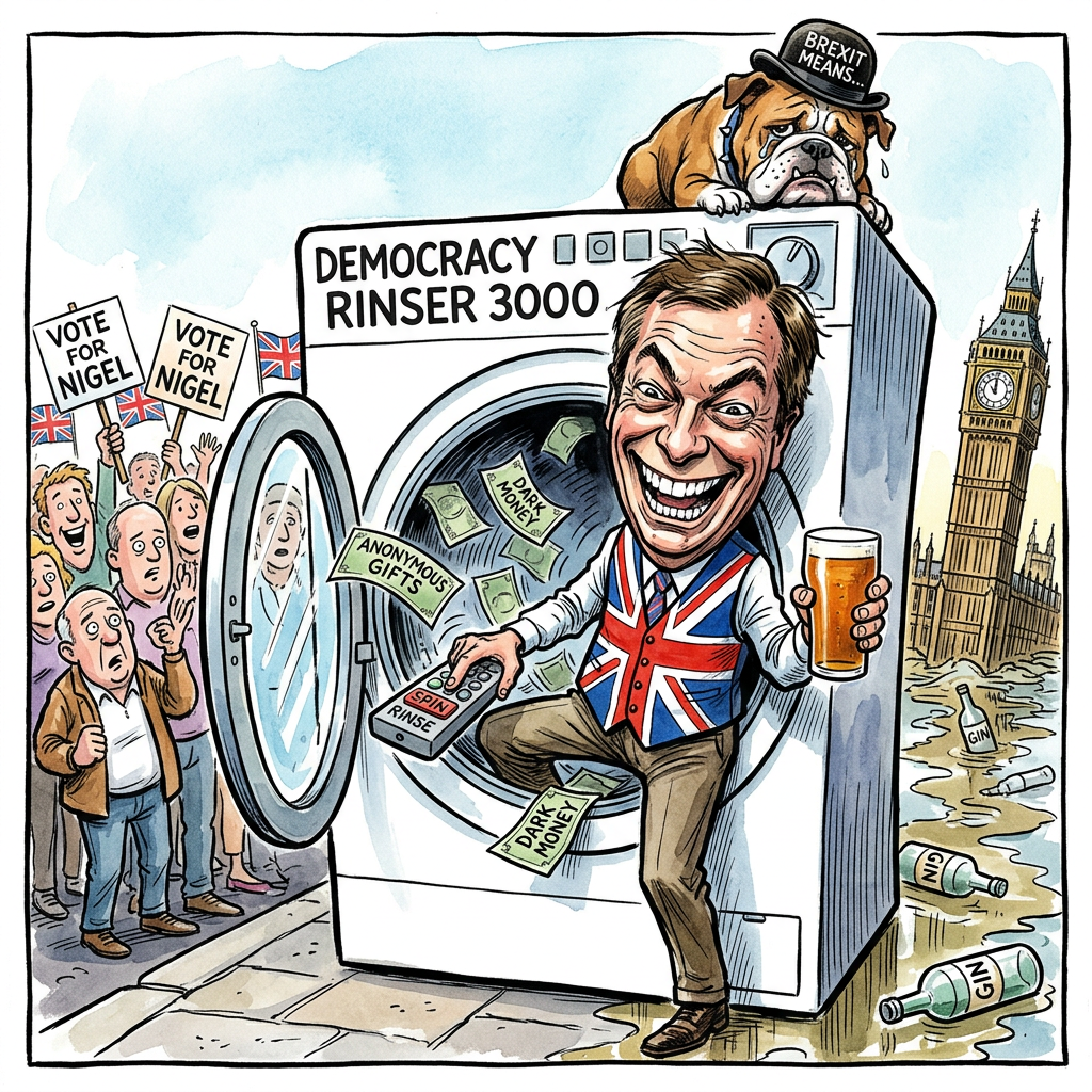 In einem beispiellosen Akt demokratischer Selbstbefruchtung hat Nigel Farage, der Mann mit dem Gesichtsbügelstau und dem ewigen Charme eines pensionierten Gin-Vertreters, seinen Rücktritt angekündigt, nur um sofort wieder anzutreten. Man nennt es im fernen London die 'Ewigkeits-Option': Da seine Finanzberichte so lückenhaft sind wie das britische Schienennetz, wählt der Reform-UK-Chef den radikalsten Weg der Beweisaufnahme. Wer braucht schon Buchhaltung, wenn er eine Wählerbasis hat, deren Gedächtnisspanne die eines Goldfischs im Vollrausch kaum übersteigt? Farage inszeniert sich im Unterhaus als Märtyrer der eigenen Schusseligkeit und hofft darauf, dass jede neue Wahlperiode die Sünden der alten wie durch ein Wunder tilgt. Es ist die höchste Form der britischen Exzentrik, sich selbst zu entlassen, um sich postwendend vom selben Mob wieder einstellen zu lassen – ein politisches Hütchenspiel, bei dem die Kugel der Wahrheit bereits unter dem Tisch im Pub liegt. Während andere Politiker bei Korruptionsvorwürfen im Erdboden versinken, nutzt Farage das Parlament als Drehtür für sein persönliches Ego-Marketing. Er beweist damit eindrucksvoll, dass das britische Wahlsystem mittlerweile so löchrig ist wie Clacton-on-Sea bei Flut. Die Pointe ist so trocken wie ein schlechter Sherry: Wenn Farage oft genug zurücktritt und wiedergewählt wird, stellt er statistisch gesehen bald das gesamte Unterhaus im Alleingang dar. Ein genialer Schachzug für einen Mann, der die EU zerstörte, nur um festzustellen, dass man auf einer brennenden Insel zwar alleiniger Herrscher ist, aber leider keinen vernünftigen Fisch mehr exportieren kann. Am Ende bleibt die Erkenntnis, dass Farage der einzige Mensch ist, der eine Drehtür zuschlagen kann und dabei trotzdem wieder im eigenen Büro landet.