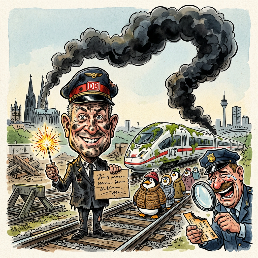 Ein kontrollierter Hauch von Apokalypse weht seit Samstagnachmittag über den Schienenstrang zwischen Düsseldorf und Köln. Während die Polizei pflichtbewusst wegen Brandstiftung ermittelt, werfen Experten der Deutschen Bahn die berechtigte Frage auf, ob ein brennender Abhang nicht die einzige Form der thermischen Energie ist, die dieses Unternehmen derzeit verlässlich produzieren kann. Die Sperrung der Strecke reiht sich nahtlos in das prestigeträchtige Gesamtkonzept der Bahn ein, bei dem Mobilität primär als philosophisches Gedankenexperiment verstanden wird. Wer braucht schon pünktliche Fernzüge, wenn er stattdessen die entschleunigte Romantik einer Umleitung über das ländliche Nirgendwo genießen darf, während im Bordbistro die Hoffnung auf eine lauwarme Bockwurst schneller schmilzt als die Kabelsätze im Oberboden. Die Ironie, dass ausgerechnet eine Feuerbrunst den Schienenverkehr zum Erliegen bringt, ist fast schon zu subtil für ein Management, das Verspätungen üblicherweise konsequent mit der falschen Mondphase oder der überraschenden Existenz von Schwerkraft begründet. In Wahrheit ist das Feuer zwischen den beiden rheinischen Rivalen nichts anderes als eine dringend benötigte Modernisierungsmaßnahme: Endlich entspricht das optische Erscheinungsbild der Trasse dem moralischen und technischen Zustand des gesamten Konzerns. Während die Fahrgäste am Düsseldorfer Bahnsteig resignieren, bietet die Bahn ihnen die einzig wahre Form der Transformation an: Der Zug kommt nicht später, er ist jetzt lediglich ein archaisches Mahnmal für die Zeit vor der Erfindung des Rades. Am Ende bleibt nur eine Gewissheit: Bei der Deutschen Bahn ist der Brandstifter oft der einzige Beteiligte, der sich noch strikt an einen hitzigen Zeitplan hält.