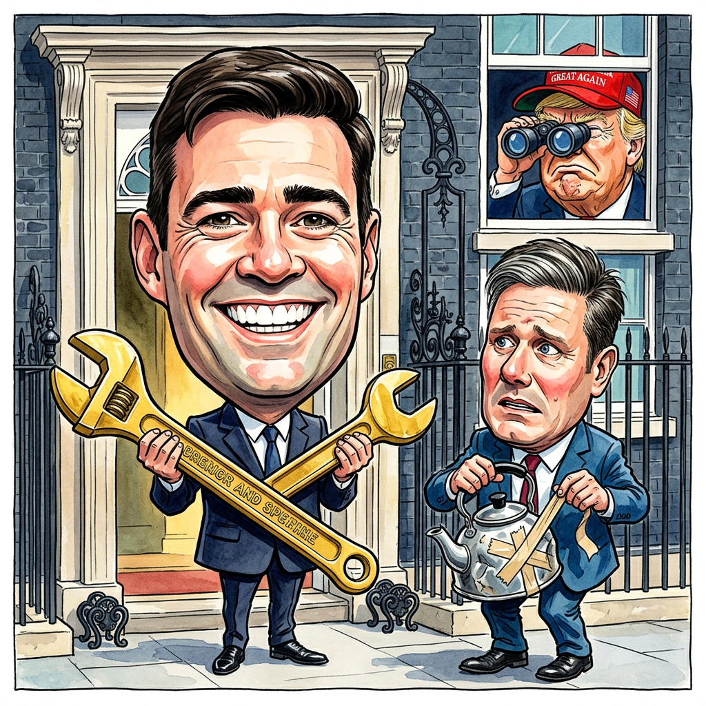Andy Burnham wird neuer Chef der britischen Labour-Partei und soll nach dem Rücktritt von Keir Starmer bereits am Montag zum Premierminister ernannt werden. Damit bekommt England einen neuen Boss, der zumindest so aussieht, als wüsste er, wie man eine Teekanne unfallfrei bedient. Burnham verspricht einen kompletten Neuanfang, was in London meistens bedeutet, dass man die alten Probleme einfach in neues Geschenkpapier einwickelt. Er will das Land retten, während die meisten Briten schon froh wären, wenn die Züge pünktlicher kämen als der nächste Regenschauer. Das politische London reagiert gewohnt gelassen: Man tauscht das Namensschild an der Tür von 10 Downing Street aus und hofft, dass der Neue den Code für das WLAN kennt. Die Wähler sind gespannt, ob Burnham wirklich zaubern kann oder ob er nur die nächste Nebelkerze auf der Insel zündet. Bundeskanzler Friedrich Merz hat bereits gratuliert und sicherheitshalber nachgefragt, ob er sein eigenes Flugzeug in London parken darf. Die Hoffnungen sind riesig, doch am Ende bleibt alles britisch: Ein neuer Mann am Steuer, aber das Auto fährt immer noch auf der falschen Seite. Bleibt zu hoffen, dass Burnham wenigstens den Schlüssel für den Vorratsschrank mit dem Earl Grey findet, bevor die erste Krise anklopft.