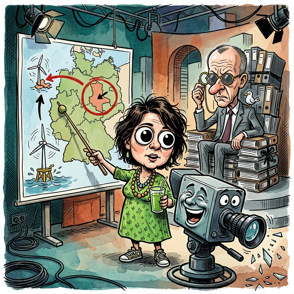 Die Grünen-Vorsitzende Franziska Brantner war am Sonntag im ARD-Sommerinterview zu Gast und hat dabei nicht alle Fakten ganz genau genommen. Während sie flüssig wie ein Wasserfall sprach, rutschte ihr eine kleine Ungenauigkeit zur Wahl in Sachsen-Anhalt heraus. Fachleute prüfen nun, ob Frau Brantner das Bundesland auf einer Karte überhaupt ohne fremde Hilfe finden würde. Es ist ein bekanntes Problem bei den Grünen: Die Weltrettung läuft super, aber mit der deutschen Geografie hapert es gewaltig. Wahrscheinlich dachte sie, Sachsen-Anhalt sei eine neue Sorte Hafermilch oder ein besonders umweltfreundlicher Wanderschuh. Ihr Team erklärte später, sie habe vor lauter Begeisterung für Windräder einfach die Himmelsrichtungen verwechselt. Wer kann es ihr verübeln? Wenn man ständig im Fernsehen erklären muss, warum der Strompreis so hoch ist, verliert man eben den Überblick über die Landkarte. Bundeskanzler Friedrich Merz lächelte das Thema gewohnt arrogant weg und suchte bereits nach einer Ausrede, warum er selbst neulich Bayern mit Österreich verwechselt hat. Am Ende bleibt die Erkenntnis: Ein Sommerinterview ist wie eine Klassenarbeit. Man redet viel, hofft auf eine gute Note und betet, dass niemand die falschen Zahlen bemerkt. Für Brantner gibt es diesmal leider nur ein Fleißkärtchen für schönes Sprechen, aber eine glatte Sechs in Erdkunde.