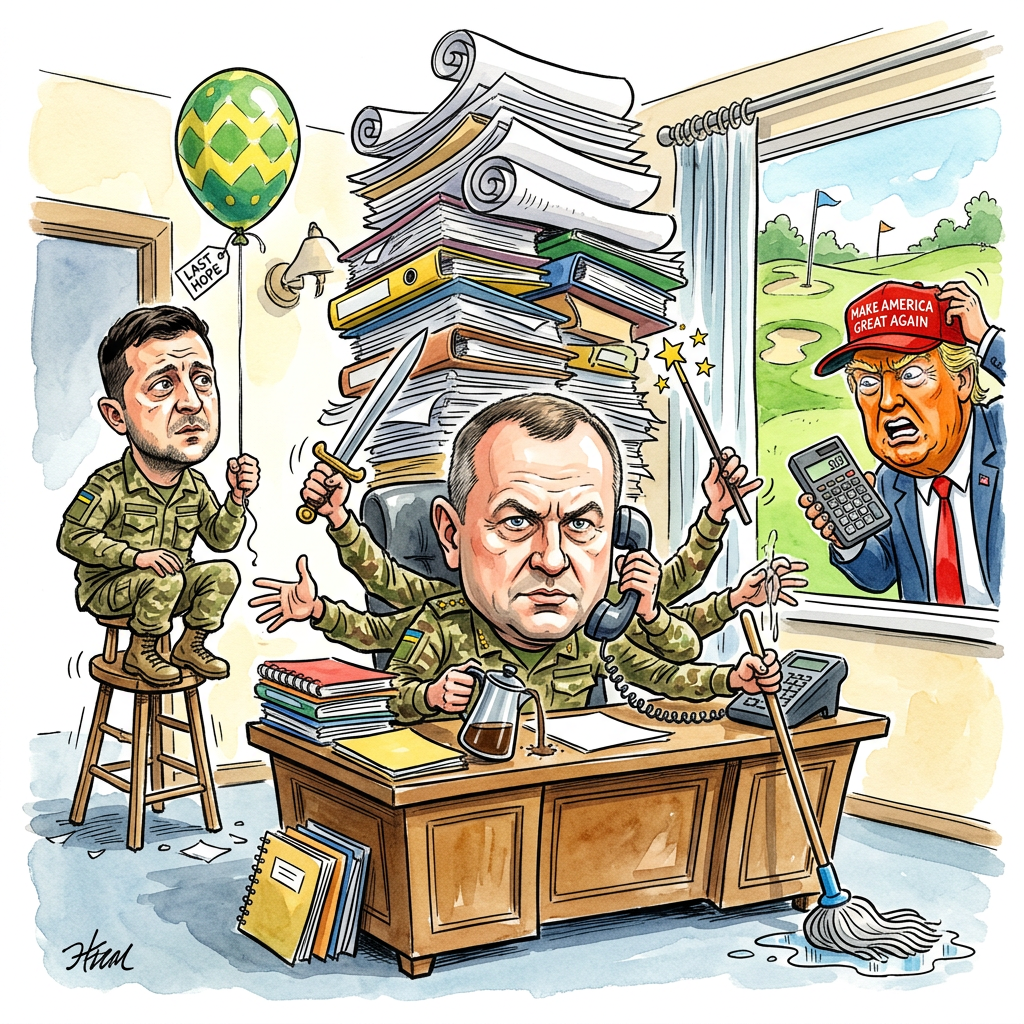 Präsident Selenskyj tauscht die Spitze seiner Armee aus und ernennt Mychajlo Drapatyj zum neuen Oberbefehlshaber. Der neue Mann ist bei den Soldaten sehr beliebt und gilt als Retter in der Not. Seine erste Aufgabe klingt allerdings unmöglich. Er soll gleichzeitig die Front halten, das Büro aufräumen und wahrscheinlich auch noch den Kaffee für den Präsidenten kochen. Selenskyj hofft bei dem Wechsel auf frischen Wind, doch Kenner wissen genau, was das bedeutet. Drapatyj bekommt jetzt einen schicken Schreibtisch, ein Telefon mit Direktleitung und vermutlich eine extragroße Packung Kopfschmerztabletten. In Kiew hofft man, dass der neue General zaubern kann, während sein Chef Selenskyj politisch gerade eher auf einem wackeligen Klappstuhl sitzt. In Washington guckt Donald Trump derweil skeptisch zu. Trump fragt sich wahrscheinlich nur, ob der neue General auch Golf spielen kann oder wenigstens sein eigenes Büro bezahlt. Der Druck auf den neuen Chef ist jedenfalls gewaltig hoch. Wenn Drapatyj so weitermacht, muss er bald auch noch das Wetter und die Benzinpreise kontrollieren. Die Erwartungen an ihn sind so groß, dass er morgens wahrscheinlich schon mit einem Heiligenschein aufwacht.
