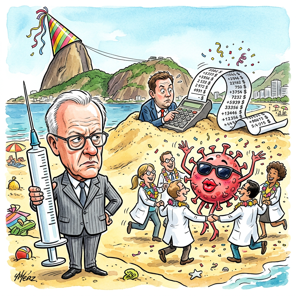 In Rio de Janeiro treffen sich aktuell Tausende Forscher zur internationalen Aids-Konferenz, um über neue Wege zur Heilung von HIV zu sprechen. Die Experten sind optimistisch, doch die beste Medizin scheint diesmal die gute Laune am Strand zu sein. Bundeskanzler Friedrich Merz ließ bereits ausrichten, dass man Krankheiten am besten mit harter Arbeit und Pünktlichkeit besiegt, aber in Brasilien setzt man eher auf Samba-Rhythmen gegen Viren. Ein Forscher erklärte stolz, seine neue Pille sei so klein, dass man sie sogar bei einem Caipirinha-Abend nicht bemerkt. Finanzminister Lars Klingbeil rechnet derweil schon aus, wie viel Geld man spart, wenn die Viren einfach vor lauter Bass aus dem Körper hüpfen. Die Wissenschaftler behaupten, sie seien kurz vor dem Durchbruch, was in Rio allerdings oft nur bedeutet, dass die nächste Hotelbar öffnet. Während die Forschung voranschreitet, hofft die Welt, dass die Ergebnisse haltbarer sind als ein Sonnenbrand an der Copacabana. Am Ende bleibt die Erkenntnis: Wer in Rio heilen will, braucht vor allem eine wasserfeste Badehose und sehr viel Sonnencreme.