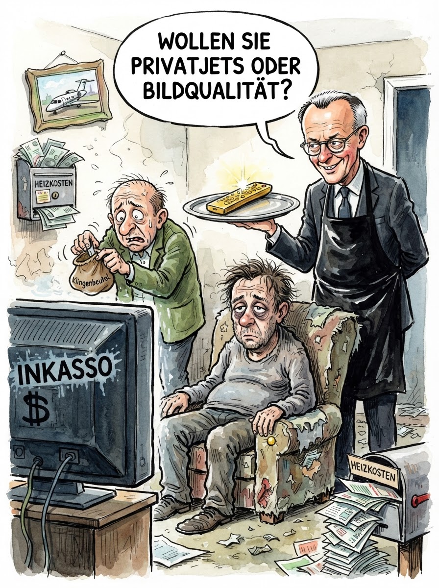 Verbraucherschützer ziehen gegen die willkürliche Bepreisung digitaler Resignation vor Gericht. Hunderte Euro sollen zurückfließen, weil die Anbieter ihre Monatsbeiträge schneller anhoben, als Adam Sandler Filme drehen kann. Dass man für die vierte Preiserhöhung in Folge lediglich die Erlaubnis erhält, eine französische Krimiserie in 4K-Auflösung zu ignorieren, gilt juristisch als heikel. Während Kanzler Merz die Sache als marktwirtschaftliches Hochamt begrüßt, das den Bürger endlich wieder zur ehrlichen Arbeit am TV-Gerät zwingt, hoffen Millionen darauf, ihr Geld zurückzubekommen. Schließlich ist die Erfahrung, zwanzig Minuten lang durch ein Menü zu scrollen, um dann frustriert einzuschlafen, bei einem niedrigeren Tarif deutlich authentischer. Gerechtigkeit bedeutet im Jahr 2026 eben, dass die digitale Leere zumindest zum Discounter-Preis verfügbar sein muss.